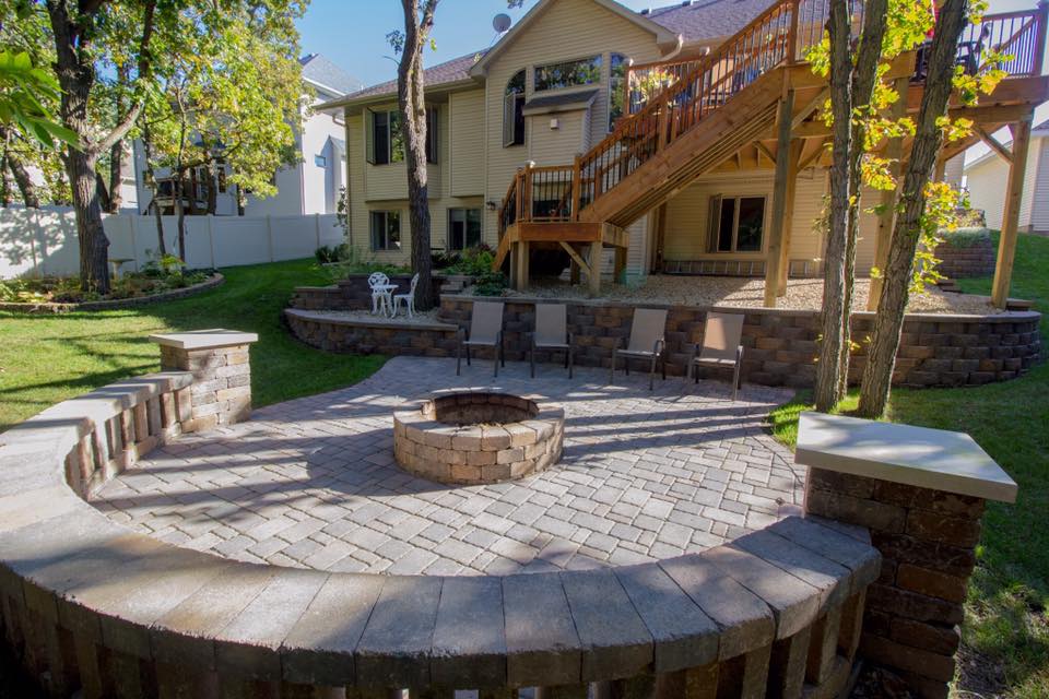paver patio and landscaping Nowthen
