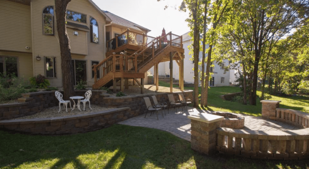 north metro landscaping and paver patio project