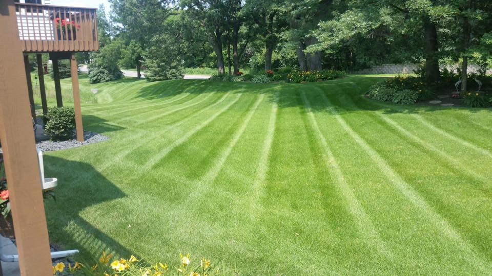 mowing a back yard townhouse hoa